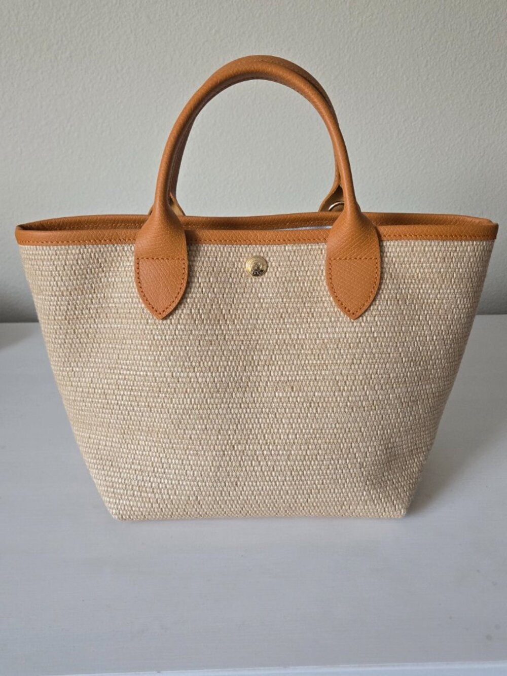 Le Panier Pliage Small Basket Bag, Orange - Picture 3 of 10